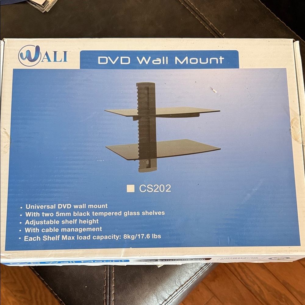 Black DVD Wall Mount